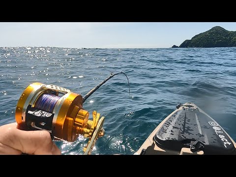中土佐町上ノ加江　カヤック×ジギング　              オリジナルジグで釣る！