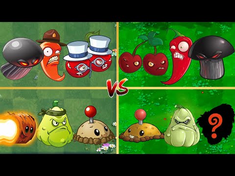 PvZ 2 Gameplay - PVZ 1 Random Team Vs PVZ 2 - Which Team Will Win ? - Plant vs Plant(Part 3)