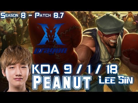 KZ Peanut LEE SIN vs OLAF Jungle - Patch 8.7 KR Ranked