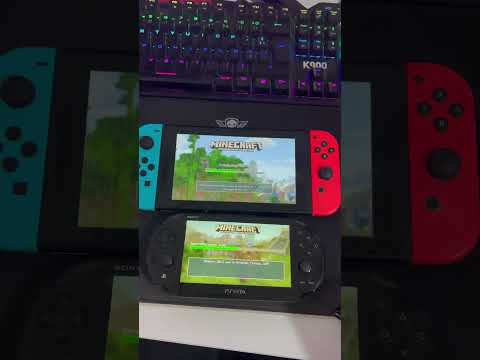 Minecraft - PS Vita vs Switch Loading Speed Test (shocking!) #switch #psvita #minecraft #short