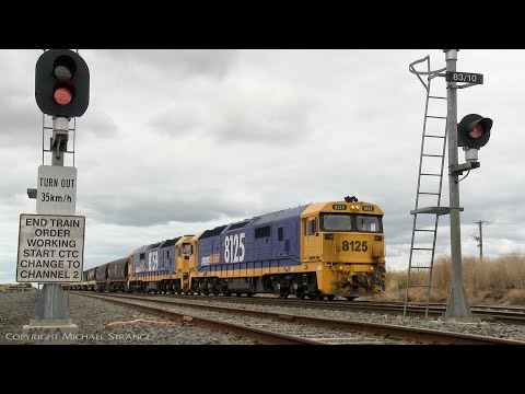 7735V Pacific National Grain Train Arrives At Gheringhap  (23/12/2020) - PoathTV Australian Railways