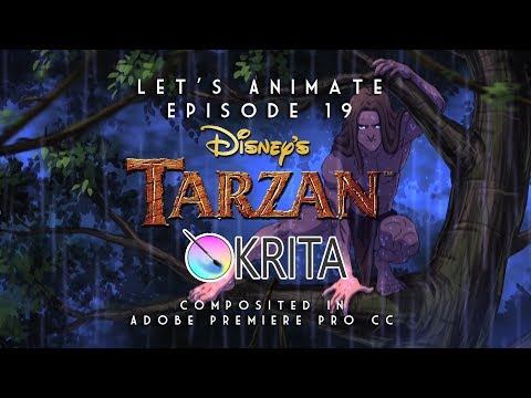Let's Animate Ep.19 - Krita: Disney's Tarzan