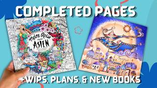 July 2026 Completed Pages + WIPs, Coloring Plans, and New Books!