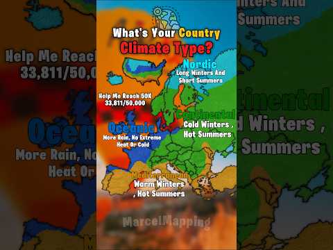 What's Your Country Climate Type? #popular  #map #geography #shorts