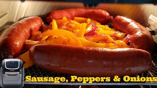 Air Fryer Sausage Peppers and Onions recipe 10qt PowerXL Vortex AirFryer Oven