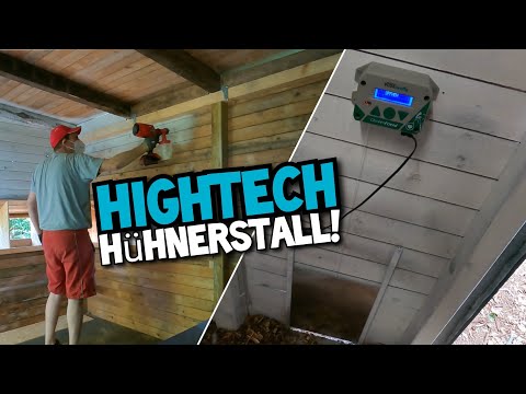 High-tech in the chicken coop | Finally finished! | The chickens move in | Mr. Moto