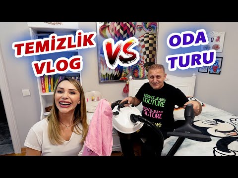 LİNA'NIN ODA TEMİZLİĞİ Vs ODA TURU ! FOŞUR FOŞUR BUHARLI TEMİZLİK VLOG 1