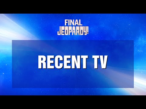 Final Jeopardy!: Recent TV | JEOPARDY!