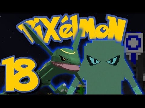 Pixelmon Ep. 18 - TESTING RAYQUAZA + BOSS HITMONLEE! (Minecraft Pokemon Mod)