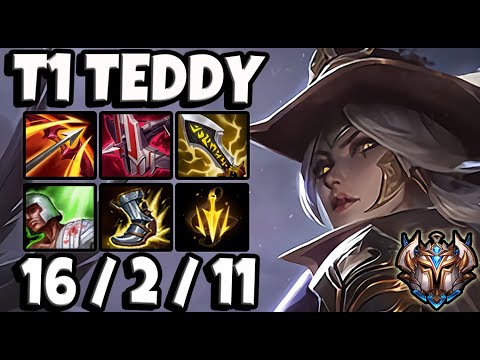 T1 Teddy ASHE ADC vs JINX - Korea Challenger Patch 11.5 ✅