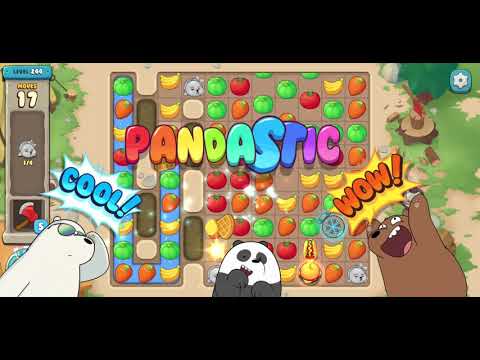 We Bare Bears Match3 Repairs Level 244 - No Boosters
