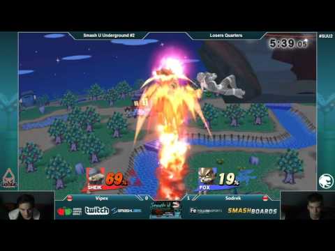 SUU2 - Vipex (Sheik) Vs. Sodrek (Fox) - Losers Quarters - Smash 4