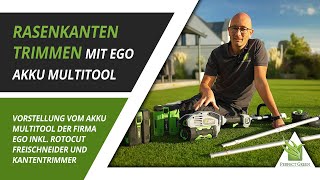 Rasenkanten schneiden | EGO Multitool | Akku Kantentrimmer | Akku Freischneider | Rotocut