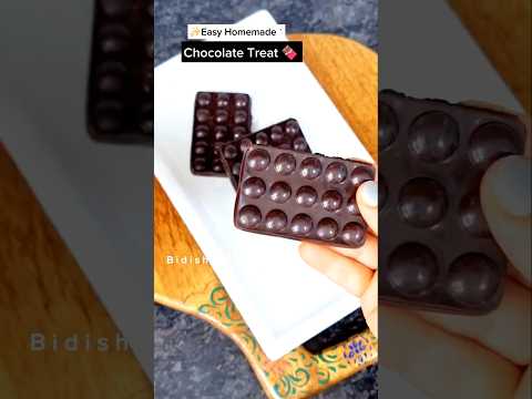 ✨️🍫 Homemade Chocolate treats! | No refined sugar🥹 | Cocoa powder & Jaggery  #shorts #chocolate