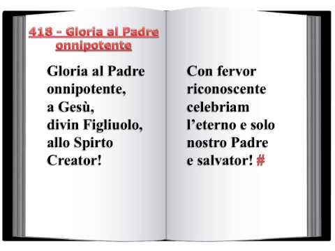 418 Gloria al Padre onnipotente - Innario Chiesa Cristiana Avventista del Settimo Giorno 2014