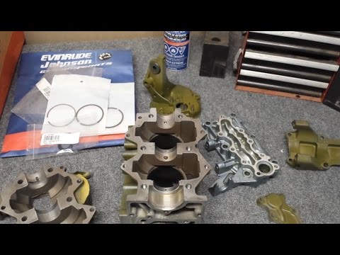 Johnson 15 HP Rebuild; Part 3, Crankcase