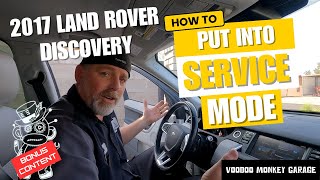 2017 Land Rover Discovery Sport -  How to put into service mode