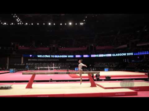 CARVALHO Mariana (POR) - 2015 Artistic Worlds - Qualifications Balance Beam