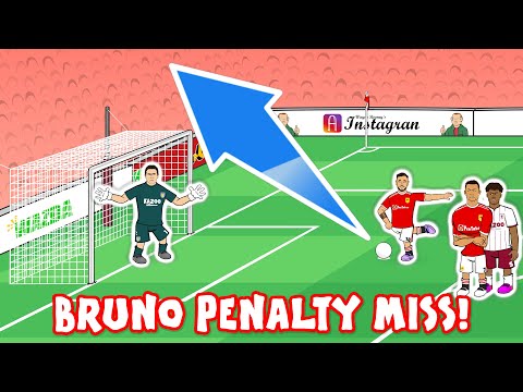 😂BRUNO PENALTY MISS!😂 (Man Utd vs Aston Villa 0-1 2021 Fernandes Chant Magnifico Song)