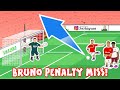 😂BRUNO PENALTY MISS!😂 (Man Utd vs Aston Villa 0-1 2021 Fernandes Chant Magnifico Song)