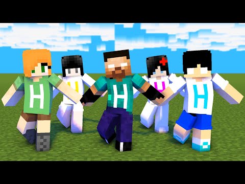 MONSTER SCHOOL : SIMPLE DIMPLE HEEKO HEROBRINE FAMILY - MINECRAFT ANIMATION