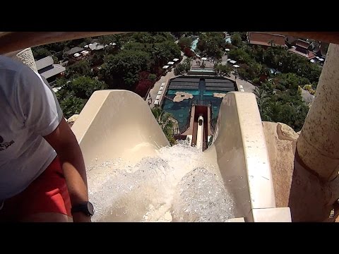 The Tower of Power Water Slide at Siam Park