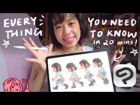 Beginner's guide to animation walk cycle! (ft. ClipStudioPaint) 🌟