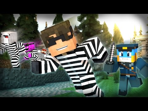Minecraft Mini-Game: COPS N ROBBERS! (STOP WITH THE SQUIDS!) /w Facecam
