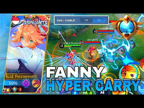 FANNY SOLO RANK HYPER CARRY? Randy25 PLAYSTYLE | FANNY GAMEPLAY - Mobilegends