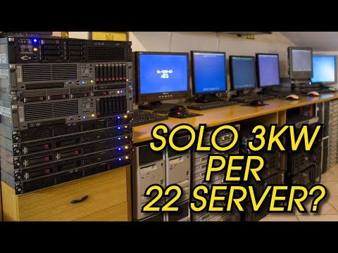 Bastano 3 kilowatt per accendere 22 server?