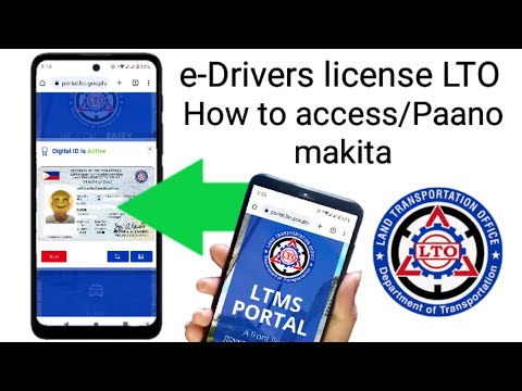 how to access e-drivers license LTO | paano makita ang LTO digital drivers license