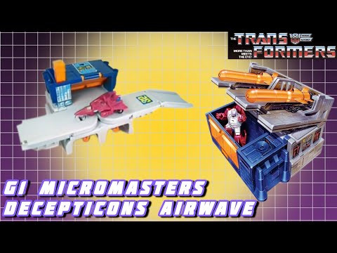 Pocket sized Toys! Transformers G1 Micromasters Decepticon Airwave 4K video review.