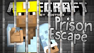 ROBBING MY FIRST BANK!!! - Prison Break Adventure Map - Minecraft PE (Pocket Edition)