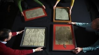 Bringing together the four surviving original Magna Carta manuscripts