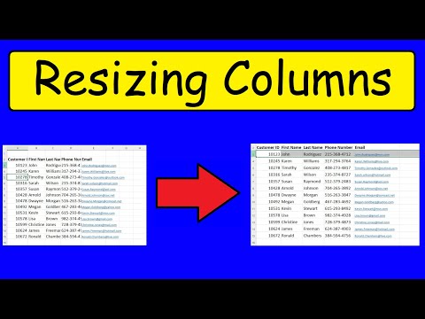 How To Resize Multiple Rows and Columns Using AutoFit In Excel