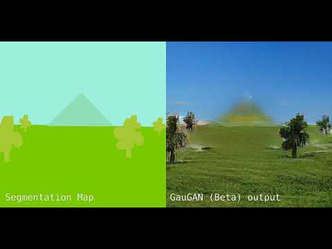 NVIDIA's GauGAN - Video test (frame by frame - GauGAN Beta)