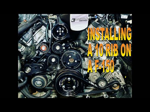 Installing a 10 Rib Whipple belt system on a 2018 F-150