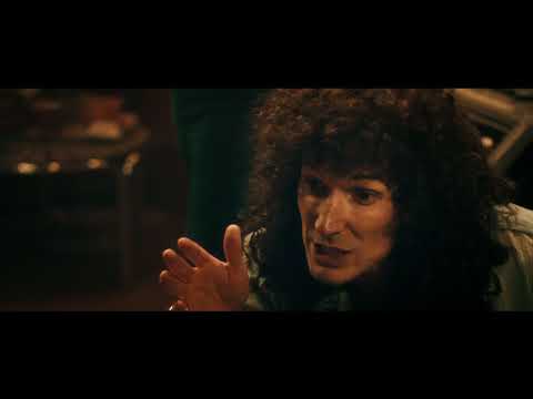 Bohemian Rhapsody official trailer thumbnail featuring Rami Malek as Freddie Mercury on stage