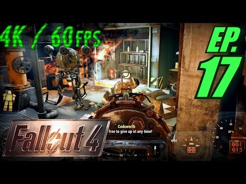 Fallout 4 Walkthrough in 4K Ultra HD / 60fps, Part 17: The Corvega Battle on Survival Mode