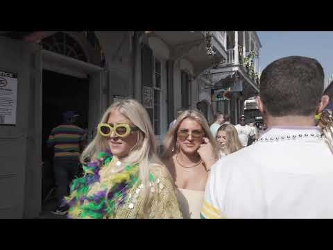 FRIDAY WALKING ON BOURBON STREET CELEBRATION FOR MARDI GRAS 2026 IN NEW ORLEANS,LA
