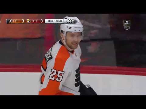 JVR's 2nd Goal - Philadelphia Flyers vs Ottawa Senators (12/21/19)