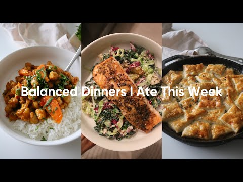 A Week Of Balanced Dinners | WINTER SALMON CAESAR, CHICKEN POT PIE, KABOCHA SQUASH CURRY