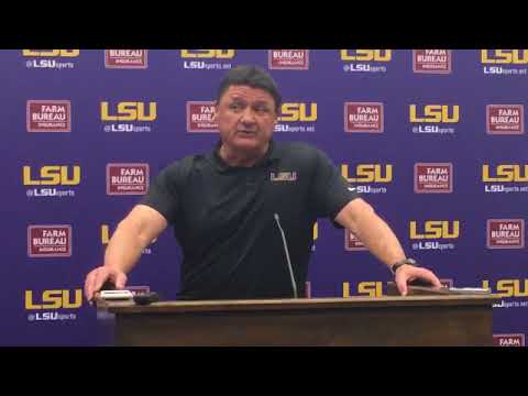Video: Ed Orgeron Meets With Media Before Traveling To Citrus Bowl