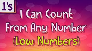 Counting On by 1's | I Can Count From Any Number (Low Numbers) | Jack Hartmann