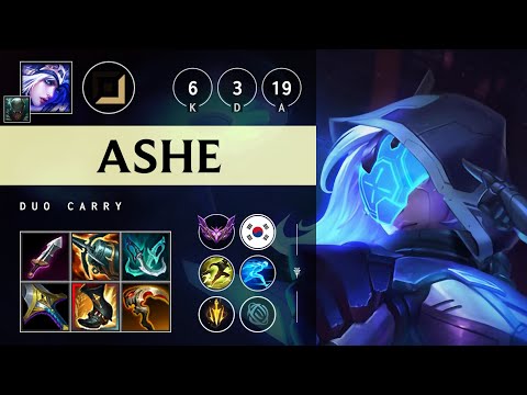 Ashe ADC vs Jhin - KR Master Patch 25.16