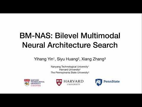 [AAAI 2022 Oral] BM-NAS: Bilevel Multimodal Neural Architecture Search [1 min]