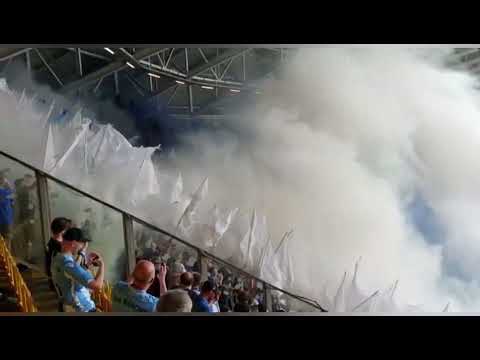 Dynamo Dresden gg. TSV 1860 München 3:4 (0:2), 23.07.2022, Kurvenintro aus zwei Perspektiven