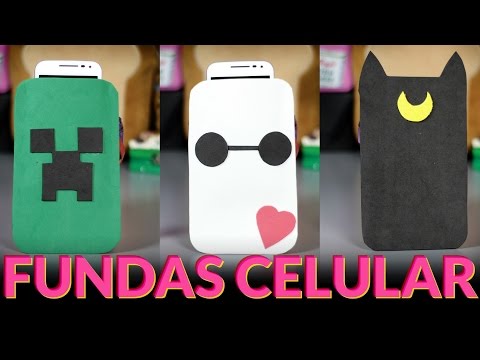 Fundas para celulares / Fundas personalizadas / Accesorios para celulares (Manualidades con foamy)