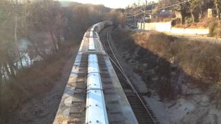 preview picture of video 'Railfanning the Clinchfield rr Grain Train in Spruce Pine nc'