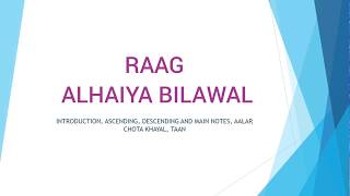 RAAG ALHAIYA BILAWAL NOTATIONS - SUMIRAN KAR MANN RAAM NAAM KO.